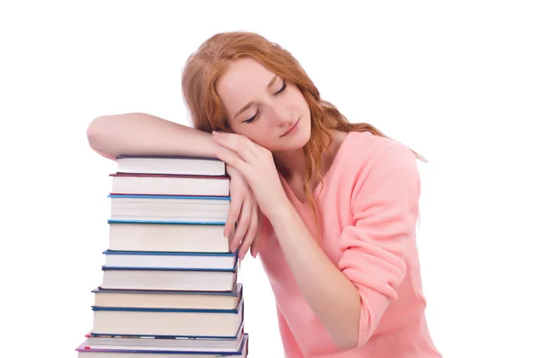 Young student isolated on the white — Stock Photo, Image