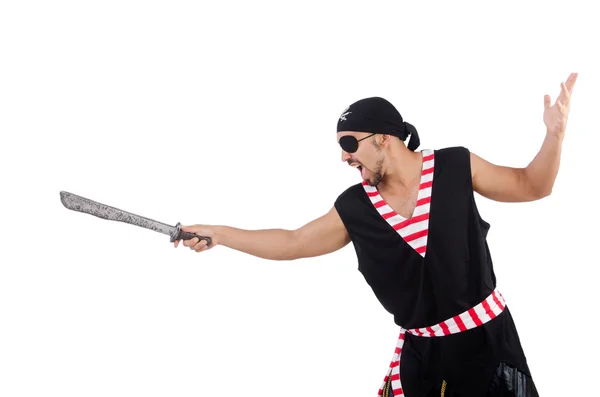 Hombre en traje de pirata en concepto de Halloween —  Fotos de Stock