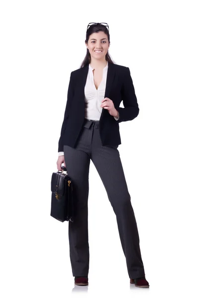 Businesswoman isolated on the white — Stock Photo, Image