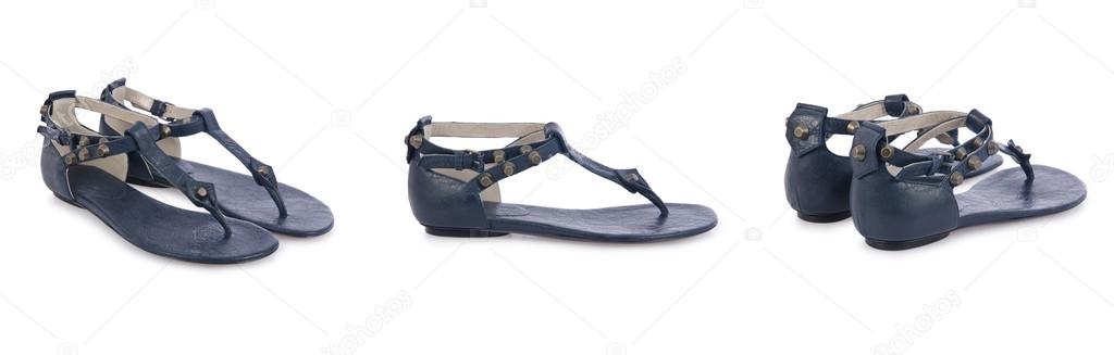 Sandal shoes isolated on the white