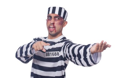 beyaz üzerine kötü yaralar mahkumla