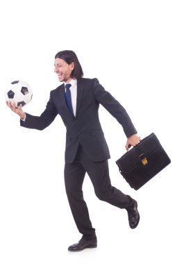 Futbolcu beyaz tenli adam.