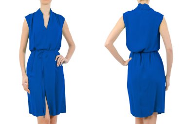 Beyaz kadın kıyafetleri ile moda konsepti
