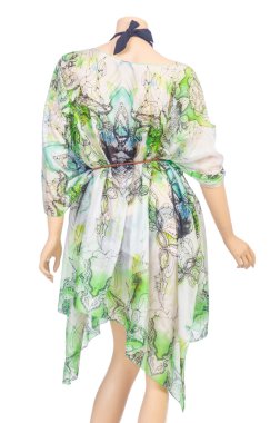 Beyaz arka plan üzerinde izole beach pareo