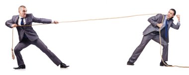 halat kavramı üzerinde beyaz adam