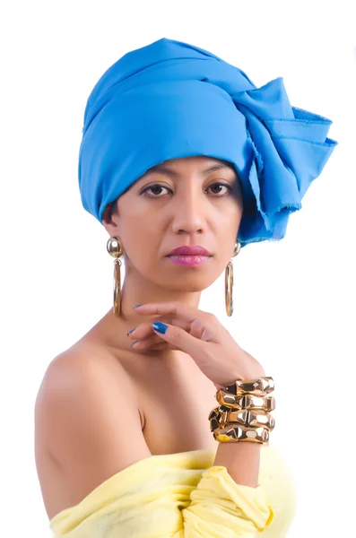 Japanese woman isolated on the white — Stock Photo, Image