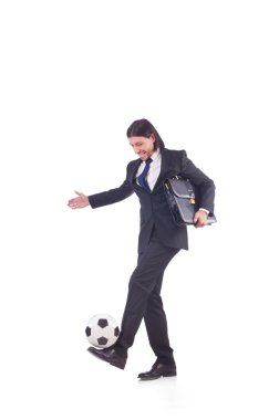 Futbolcu beyaz tenli adam.