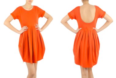 Beyaz kadın kıyafetleri ile moda konsepti