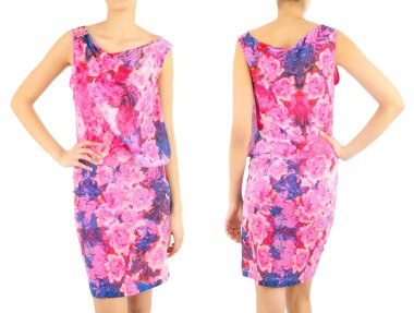 Beyaz kadın kıyafetleri ile moda konsepti