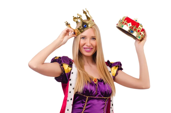 Königin im lustigen Konzept — Stockfoto