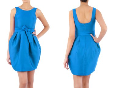 Beyaz kadın kıyafetleri ile moda konsepti