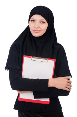 boş sayfa üzerinde beyaz kadınla