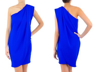 Beyaz kadın kıyafetleri ile moda konsepti
