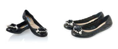 Bale ayakkabıları beyazda izole edilmiş.