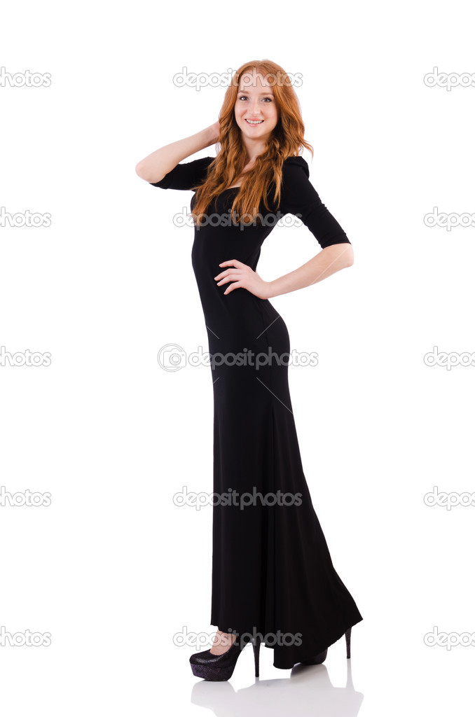 redhead prom dress