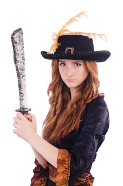 Beyaz bir korsan kadın.