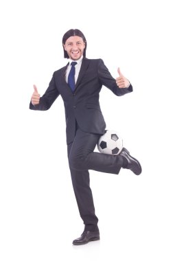 Futbolcu beyaz tenli adam.