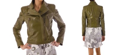 Beyaz kadın kıyafetleri ile moda konsepti