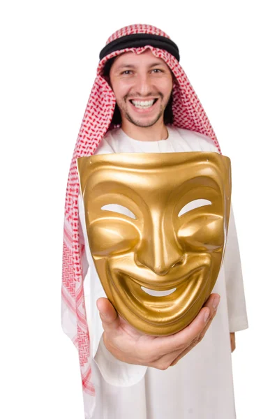 Arab i hyckleri koncept på vit — Stockfoto