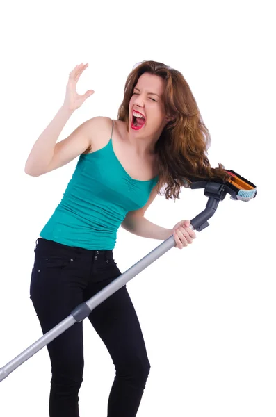 Woman doing housekeeping stuff at home — Stock Photo, Image