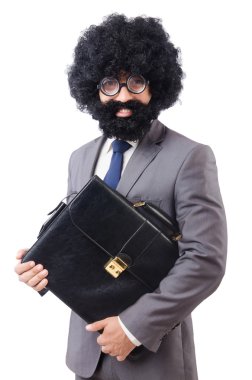 Beyaz arka planda izole iş adamı