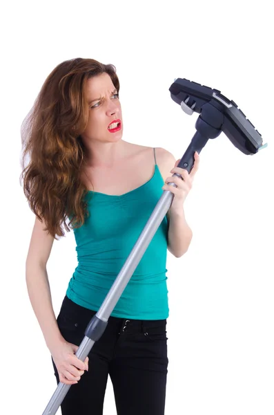 Woman doing housekeeping stuff at home — Stock Photo, Image