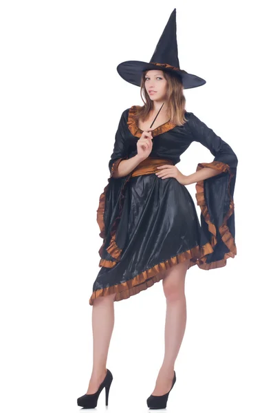 Witch isolated on the white background — Stock Photo, Image