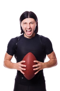 adam beyaz Amerikan futbolu ile eğitim