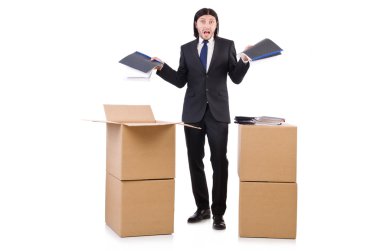 Kutuları olan adam.