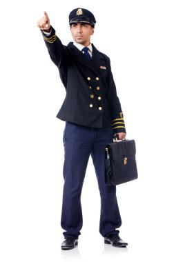 Genç pilot işaret