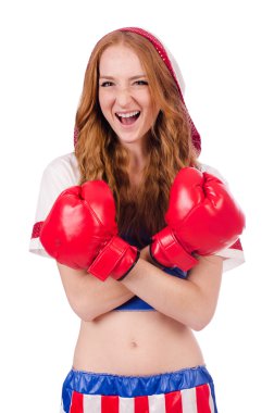 üniformalı kadın boksör