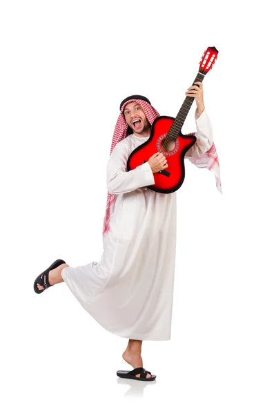 Arabische man spelen gitaar — Stockfoto