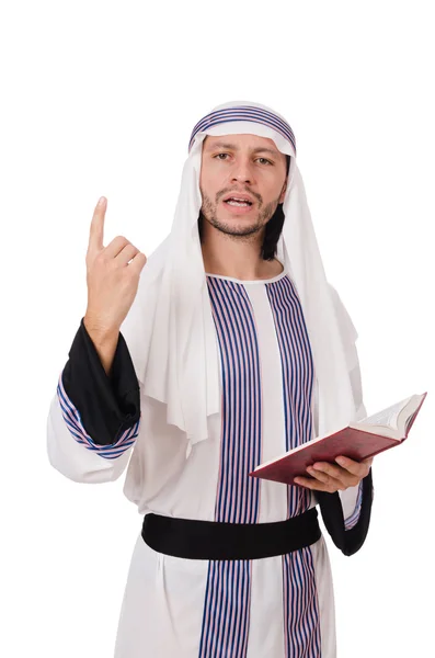 Arab man with book — Stock Photo, Image