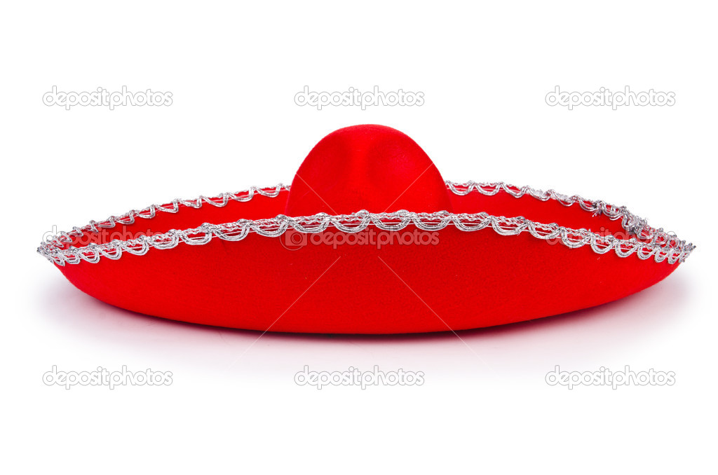 Red mexixan sombrero hat