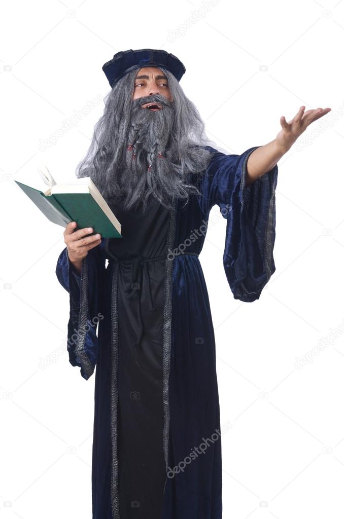 Wizard with book