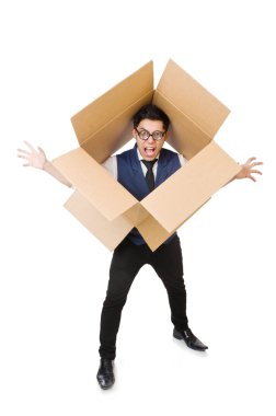 Kutu konseptinin dışında düşünen bir adam