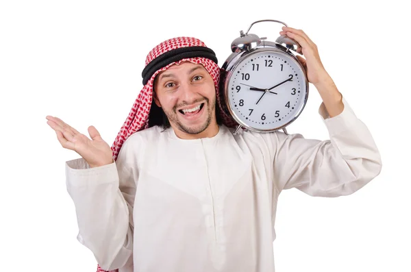 Arabisk man i tid koncept — Stockfoto