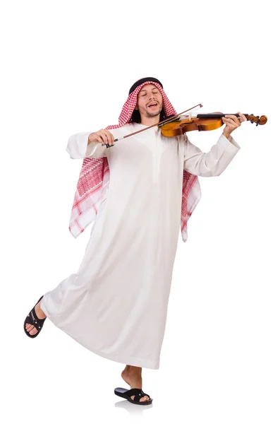 Homme arabe jouant du violon — Photo