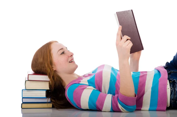 Estudiante con libros — Foto de Stock