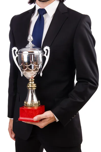 Businessman awarded with prize — Stock Photo, Image