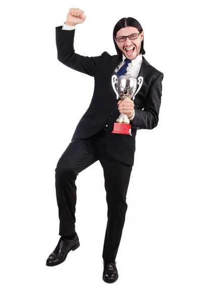 Businessman awarded with prize — Stock Photo, Image