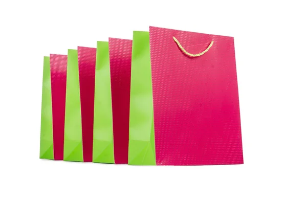 Цветные сумки для покупок — стоковое фото