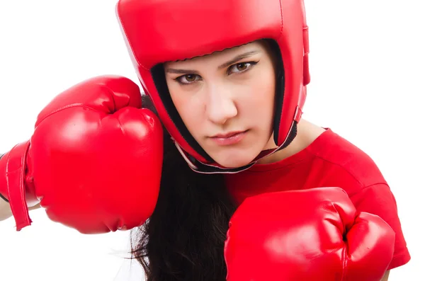Boxeadora mujer — Foto de Stock