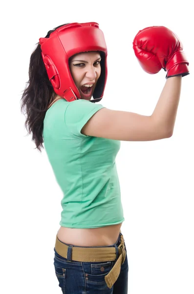 Mulher Boxer — Fotografia de Stock