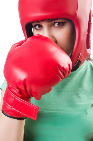 Boxeadora mujer — Foto de Stock