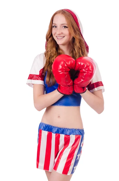 Woman boxer — Stock Photo, Image