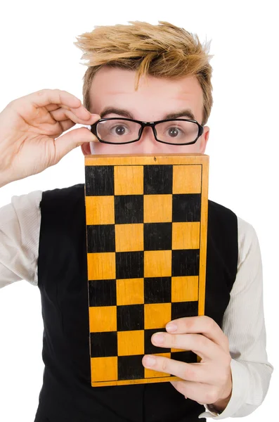 Funny chess player — Stock Photo, Image