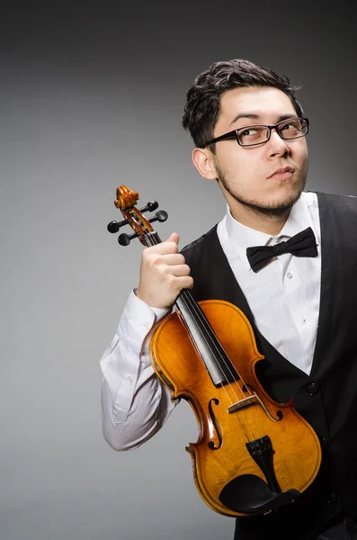 Jogador de violino engraçado — Fotografia de Stock