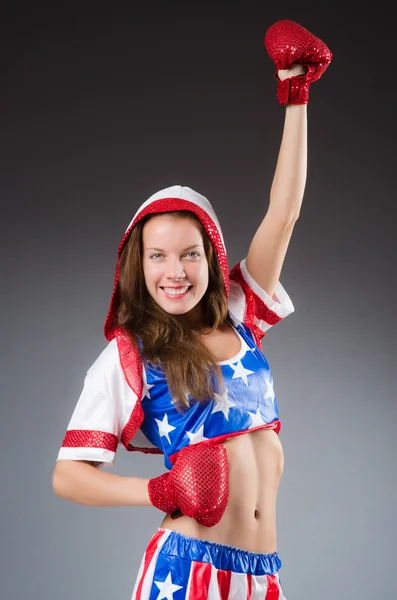 Woman boxer — Stock Photo, Image