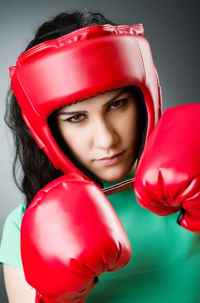 Mulher Boxer — Fotografia de Stock